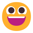 grinning