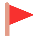 triangular_flag_on_post